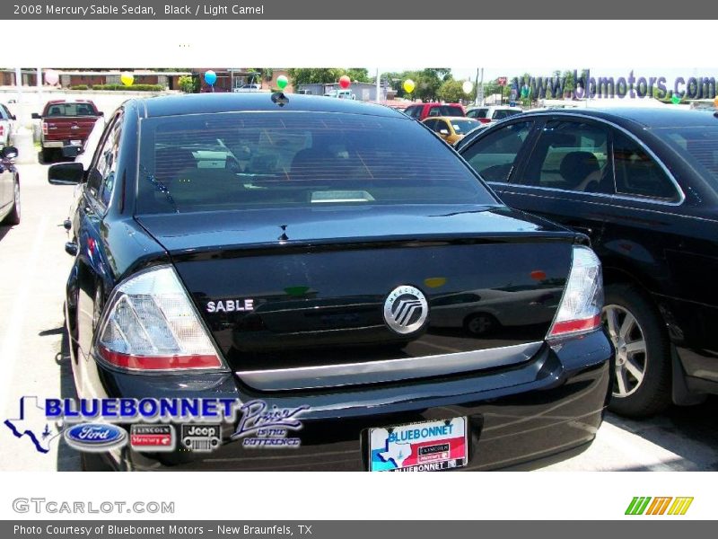 Black / Light Camel 2008 Mercury Sable Sedan