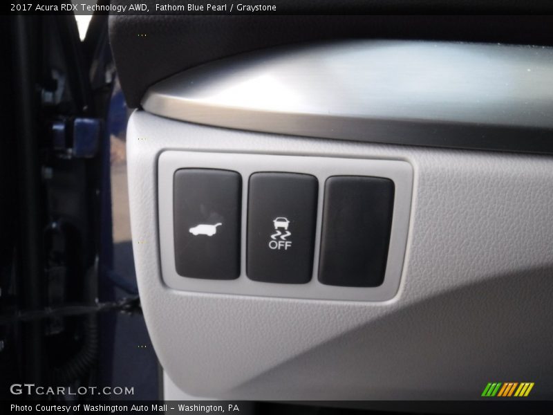 Fathom Blue Pearl / Graystone 2017 Acura RDX Technology AWD