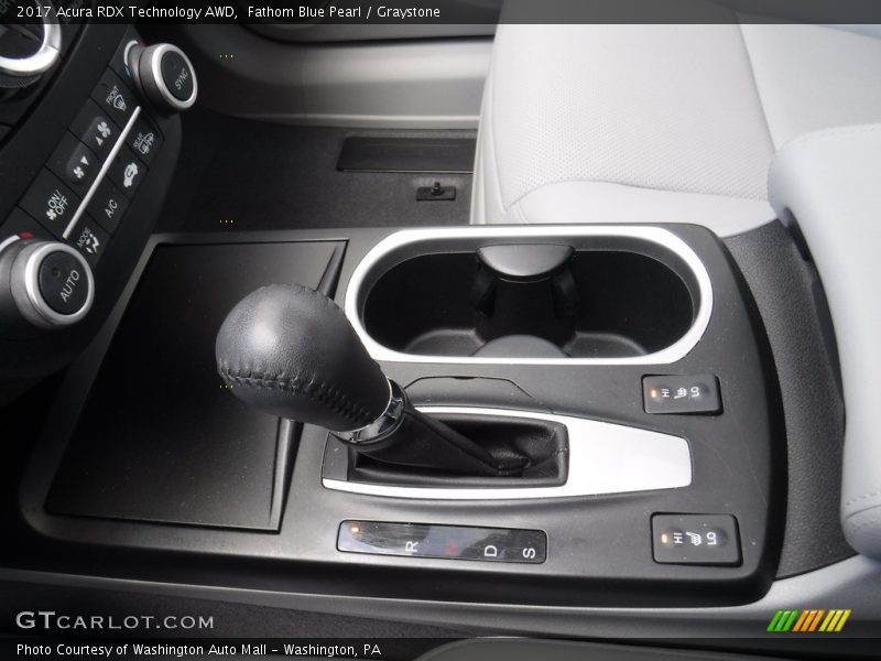 Fathom Blue Pearl / Graystone 2017 Acura RDX Technology AWD