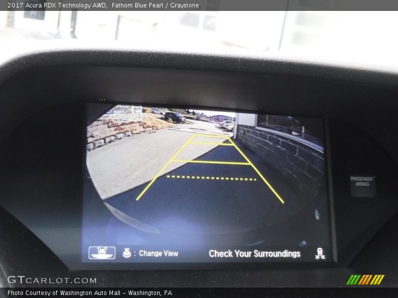 Fathom Blue Pearl / Graystone 2017 Acura RDX Technology AWD