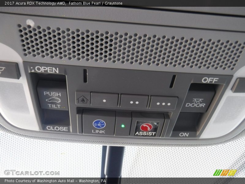 Fathom Blue Pearl / Graystone 2017 Acura RDX Technology AWD