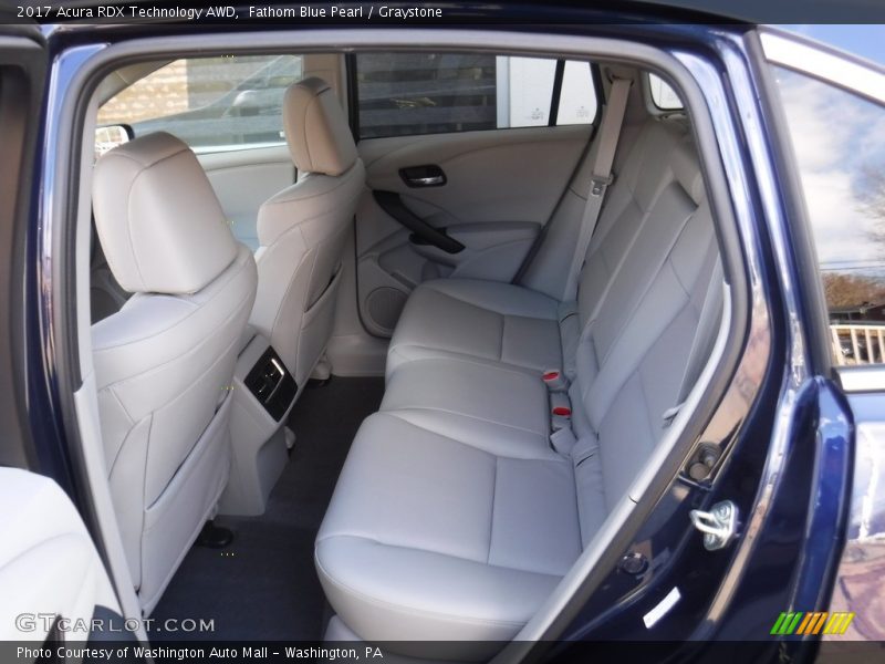 Fathom Blue Pearl / Graystone 2017 Acura RDX Technology AWD