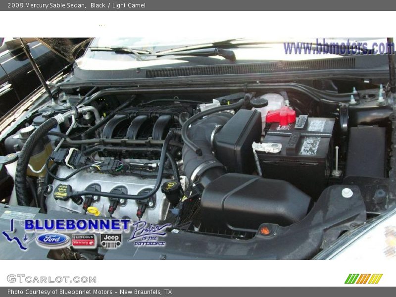 Black / Light Camel 2008 Mercury Sable Sedan