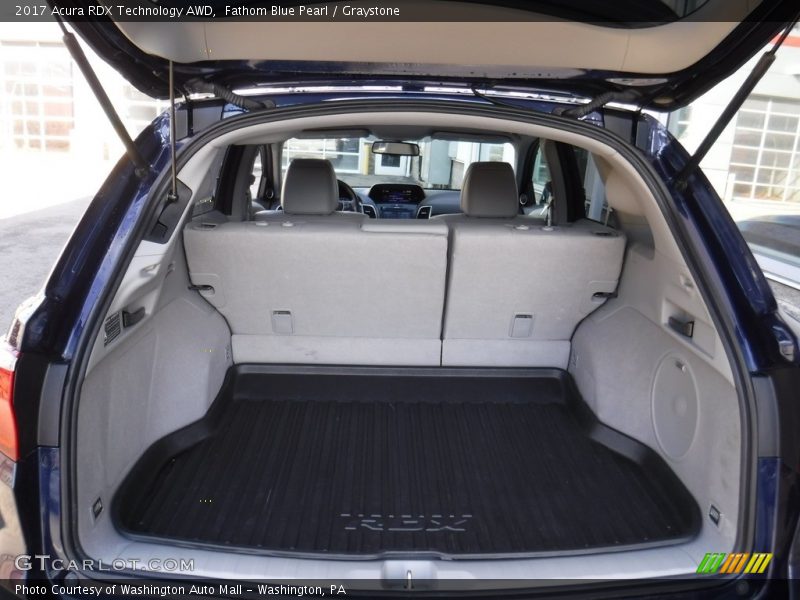 Fathom Blue Pearl / Graystone 2017 Acura RDX Technology AWD