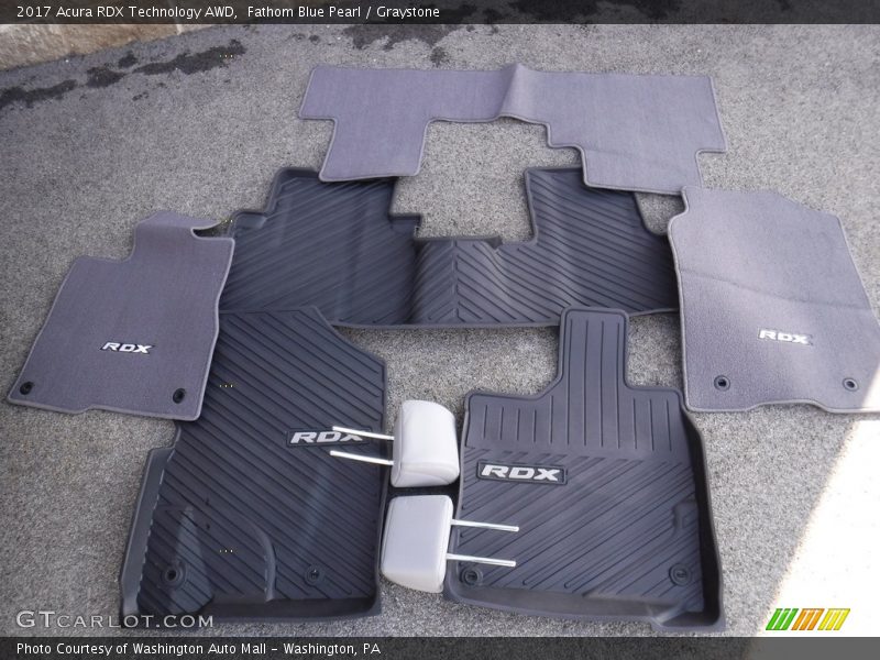 Fathom Blue Pearl / Graystone 2017 Acura RDX Technology AWD
