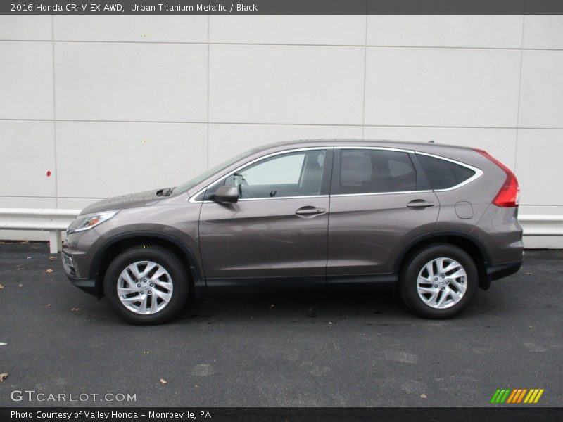 Urban Titanium Metallic / Black 2016 Honda CR-V EX AWD