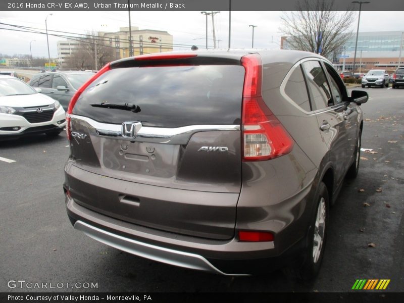 Urban Titanium Metallic / Black 2016 Honda CR-V EX AWD