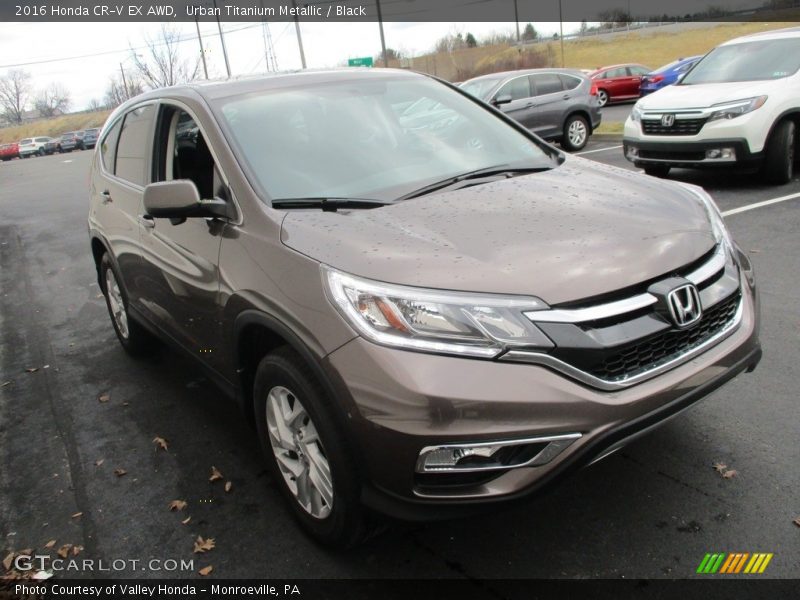 Urban Titanium Metallic / Black 2016 Honda CR-V EX AWD