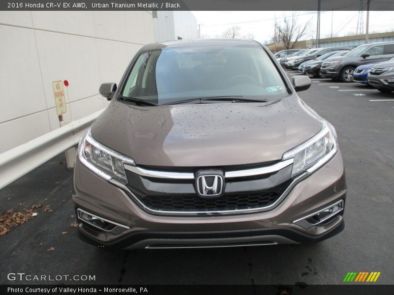 Urban Titanium Metallic / Black 2016 Honda CR-V EX AWD