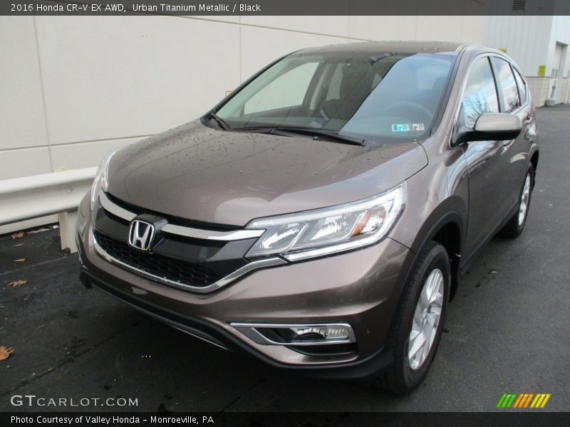 Urban Titanium Metallic / Black 2016 Honda CR-V EX AWD