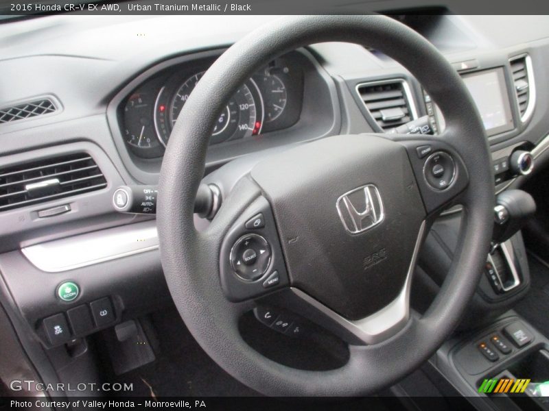 Urban Titanium Metallic / Black 2016 Honda CR-V EX AWD