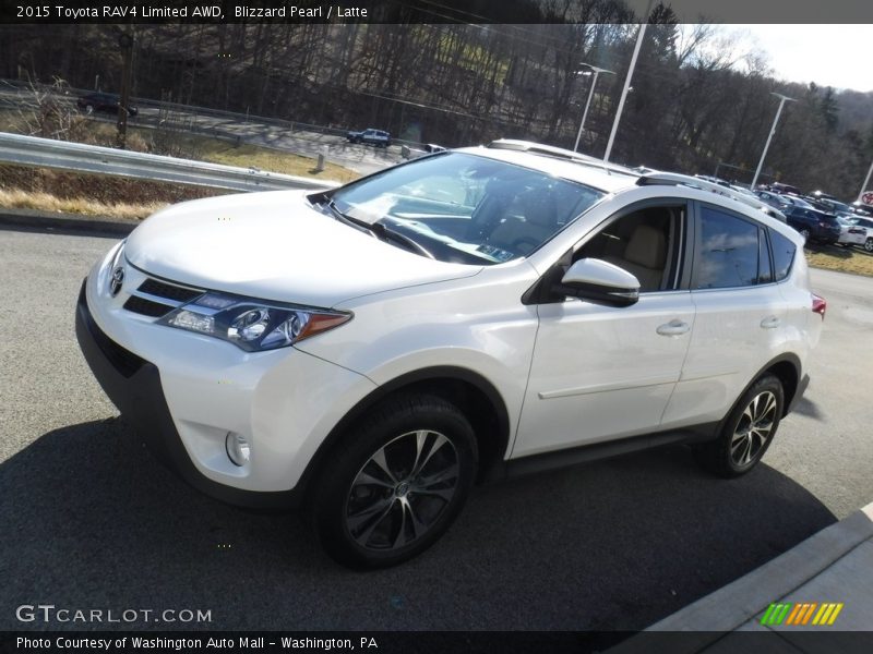 Blizzard Pearl / Latte 2015 Toyota RAV4 Limited AWD