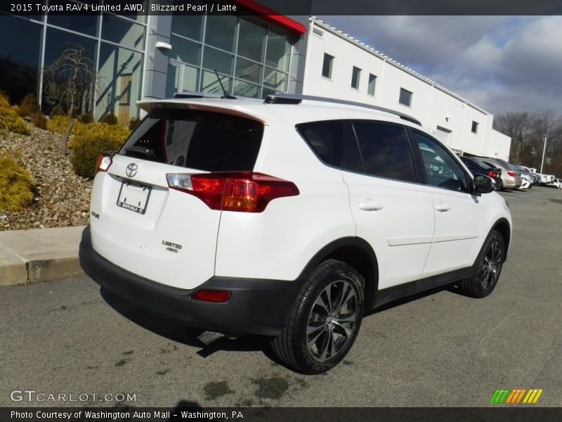 Blizzard Pearl / Latte 2015 Toyota RAV4 Limited AWD