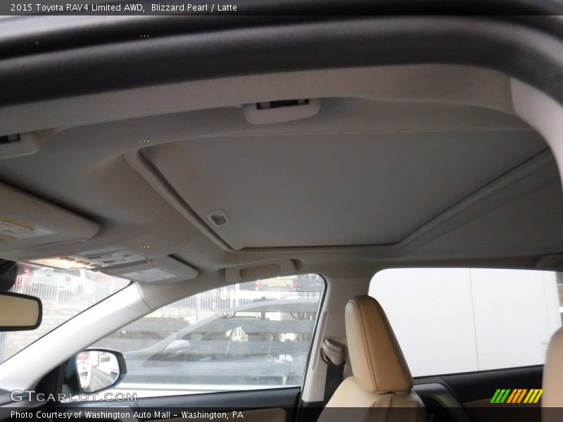 Blizzard Pearl / Latte 2015 Toyota RAV4 Limited AWD