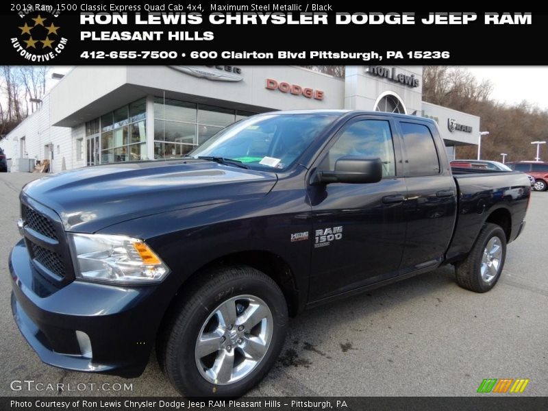 Maximum Steel Metallic / Black 2019 Ram 1500 Classic Express Quad Cab 4x4