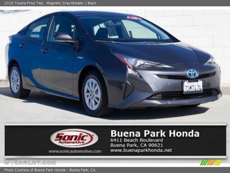 Magnetic Gray Metallic / Black 2016 Toyota Prius Two