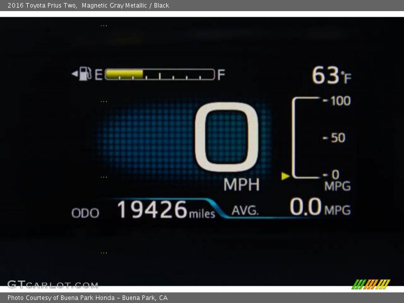 Magnetic Gray Metallic / Black 2016 Toyota Prius Two