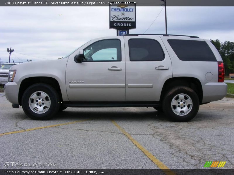 Silver Birch Metallic / Light Titanium/Dark Titanium 2008 Chevrolet Tahoe LT