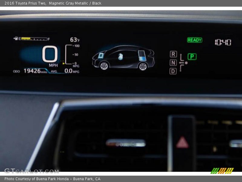 Magnetic Gray Metallic / Black 2016 Toyota Prius Two