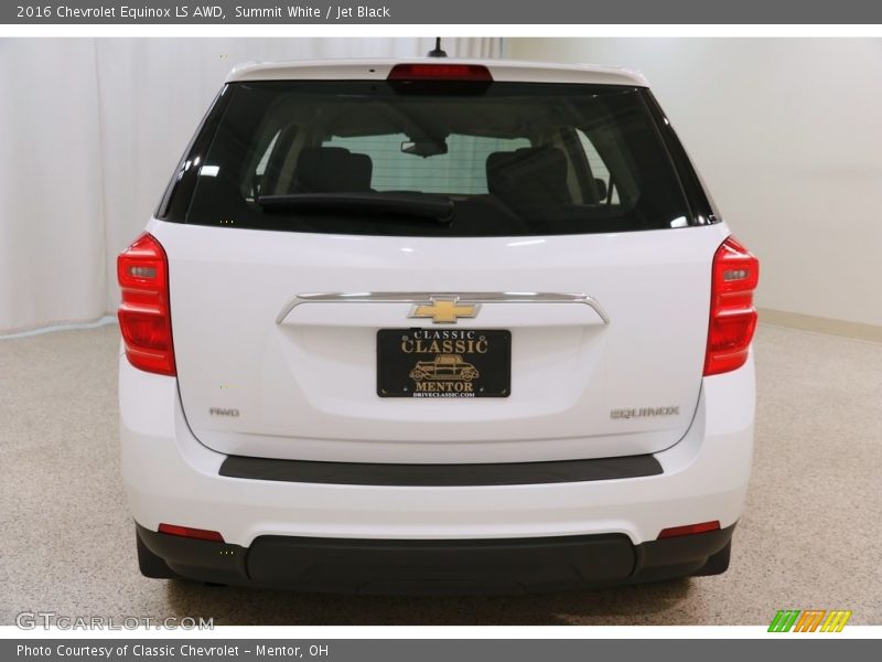 Summit White / Jet Black 2016 Chevrolet Equinox LS AWD
