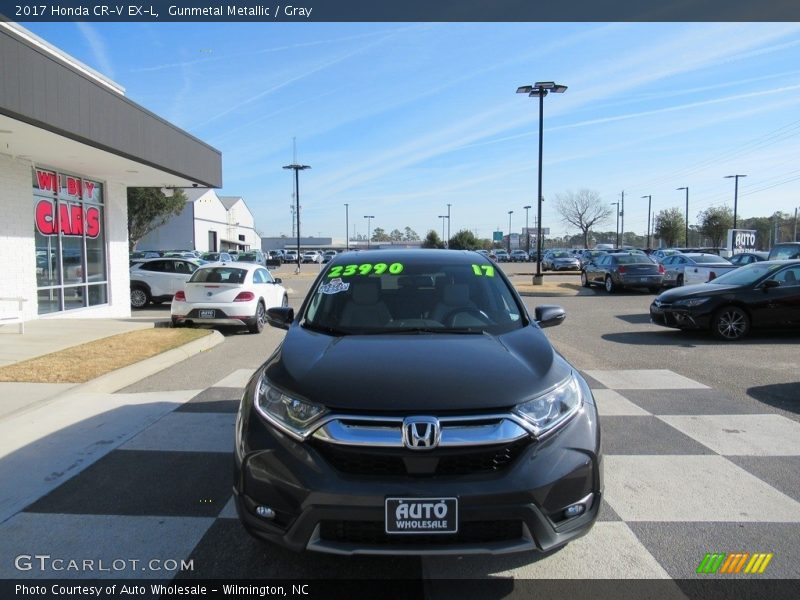 Gunmetal Metallic / Gray 2017 Honda CR-V EX-L