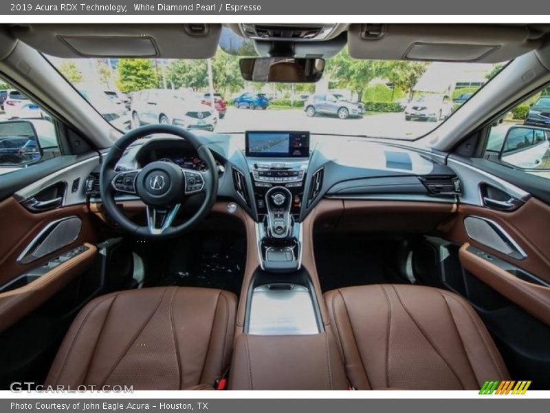 White Diamond Pearl / Espresso 2019 Acura RDX Technology