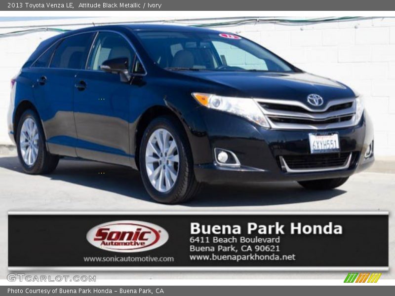 Attitude Black Metallic / Ivory 2013 Toyota Venza LE