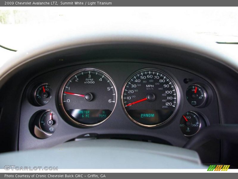 Summit White / Light Titanium 2009 Chevrolet Avalanche LTZ