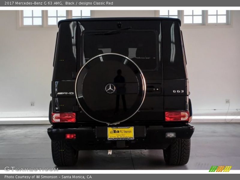 Black / designo Classic Red 2017 Mercedes-Benz G 63 AMG