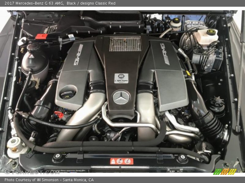  2017 G 63 AMG Engine - 5.5 Liter AMG biturbo DOHC 32-Valve VVT V8