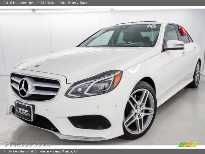 Polar White / Black 2016 Mercedes-Benz E 350 Sedan