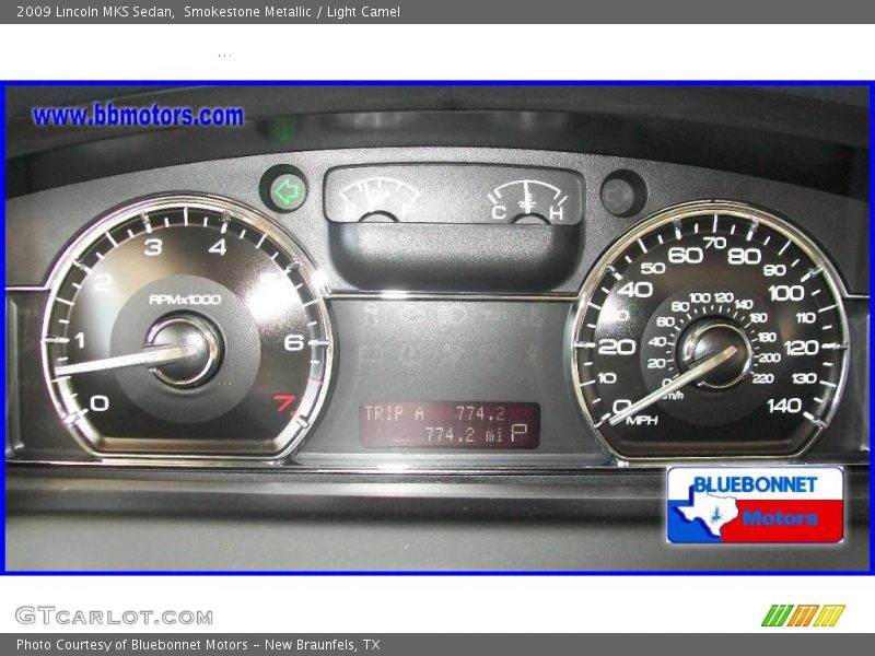Smokestone Metallic / Light Camel 2009 Lincoln MKS Sedan