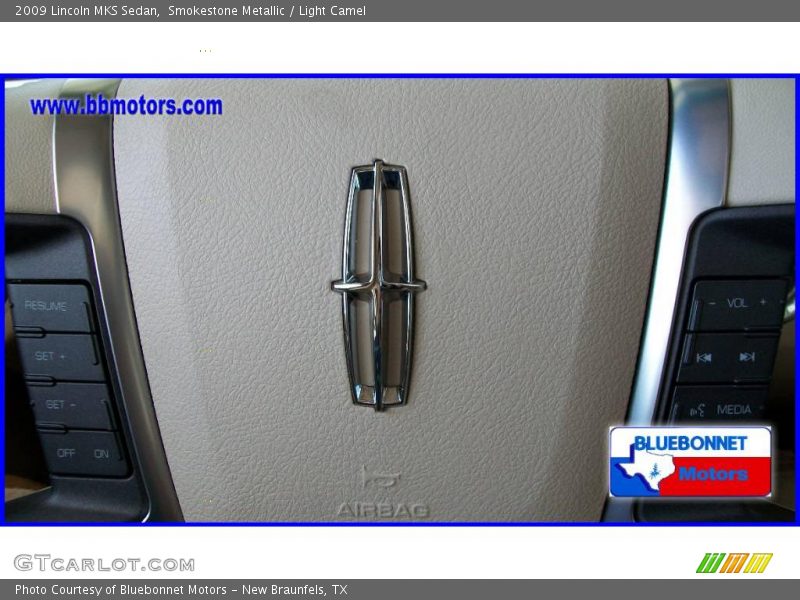 Smokestone Metallic / Light Camel 2009 Lincoln MKS Sedan