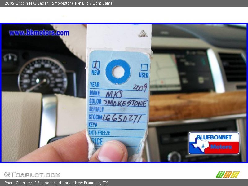 Smokestone Metallic / Light Camel 2009 Lincoln MKS Sedan