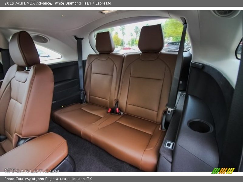 White Diamond Pearl / Espresso 2019 Acura MDX Advance