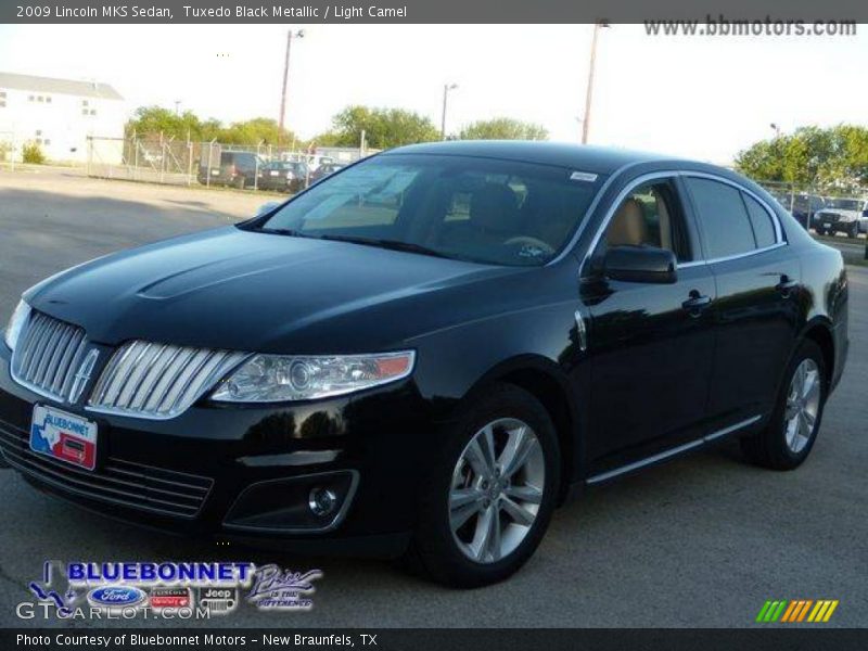 Tuxedo Black Metallic / Light Camel 2009 Lincoln MKS Sedan