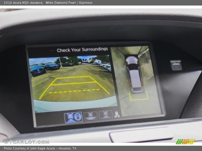 White Diamond Pearl / Espresso 2019 Acura MDX Advance
