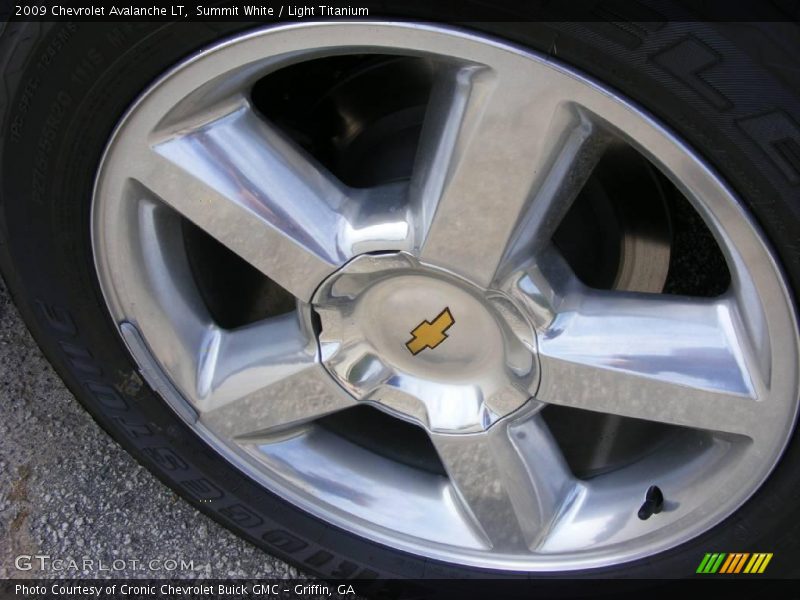 Summit White / Light Titanium 2009 Chevrolet Avalanche LT