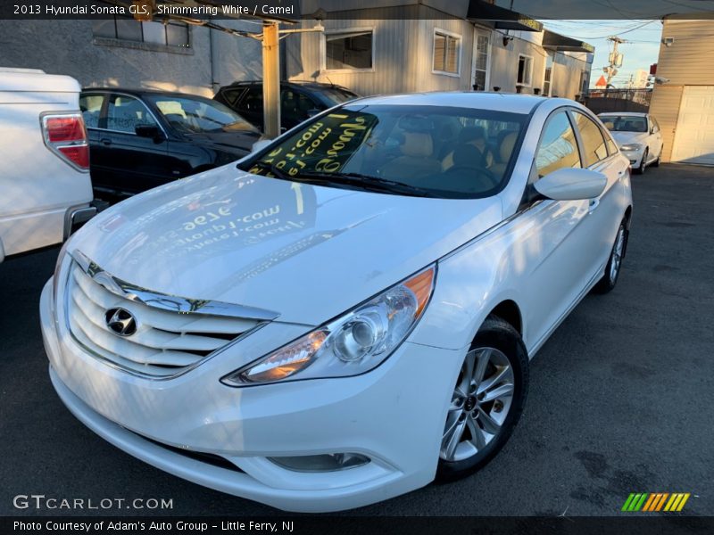Shimmering White / Camel 2013 Hyundai Sonata GLS
