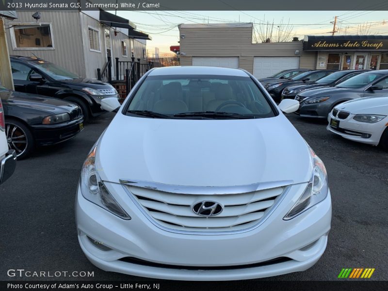 Shimmering White / Camel 2013 Hyundai Sonata GLS