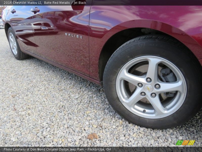 Butte Red Metallic / Jet Black 2016 Chevrolet Malibu LS