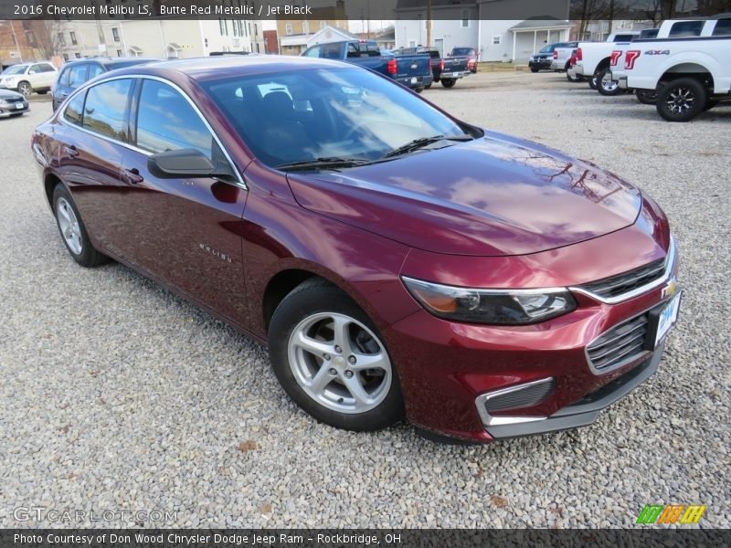 Butte Red Metallic / Jet Black 2016 Chevrolet Malibu LS