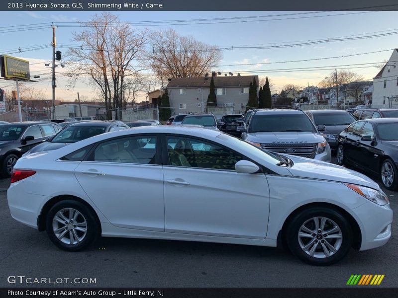 Shimmering White / Camel 2013 Hyundai Sonata GLS