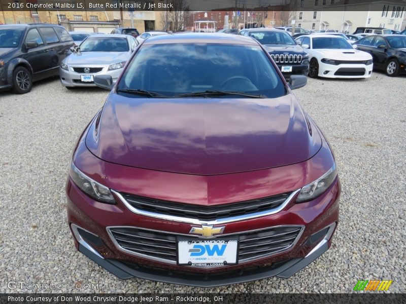 Butte Red Metallic / Jet Black 2016 Chevrolet Malibu LS