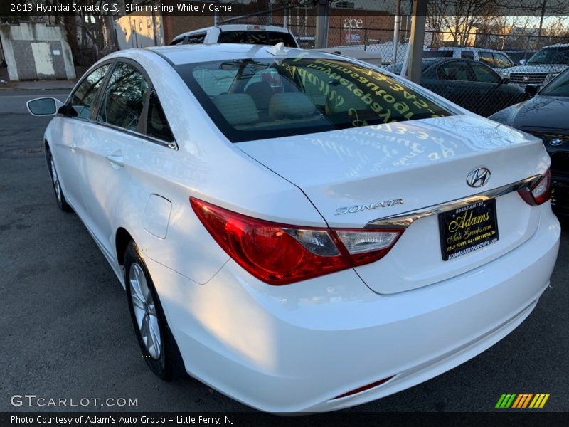 Shimmering White / Camel 2013 Hyundai Sonata GLS