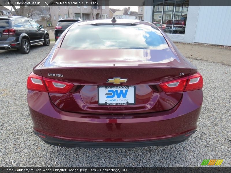 Butte Red Metallic / Jet Black 2016 Chevrolet Malibu LS