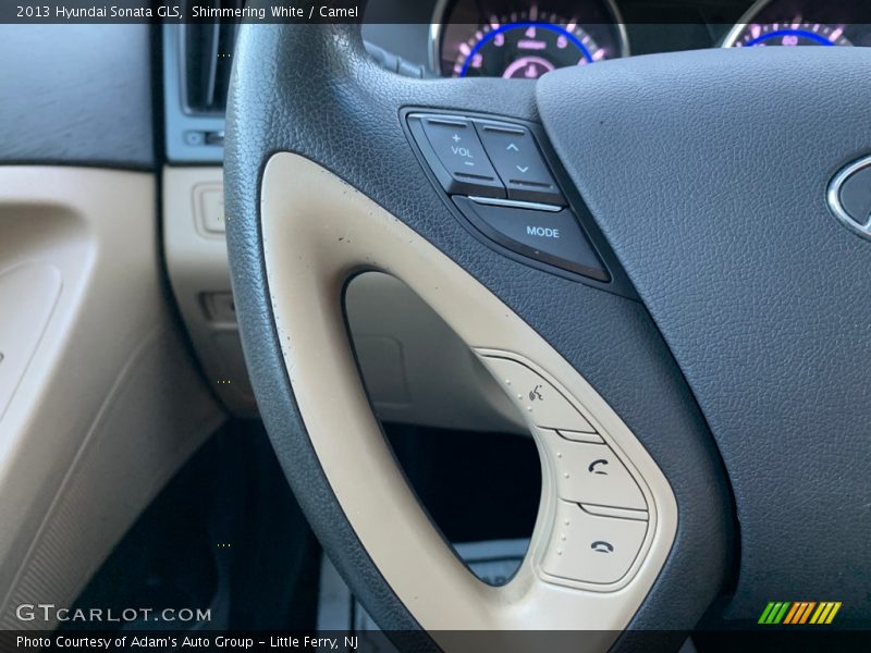 Shimmering White / Camel 2013 Hyundai Sonata GLS