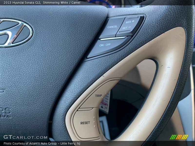 Shimmering White / Camel 2013 Hyundai Sonata GLS