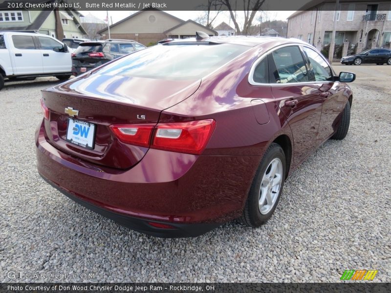 Butte Red Metallic / Jet Black 2016 Chevrolet Malibu LS