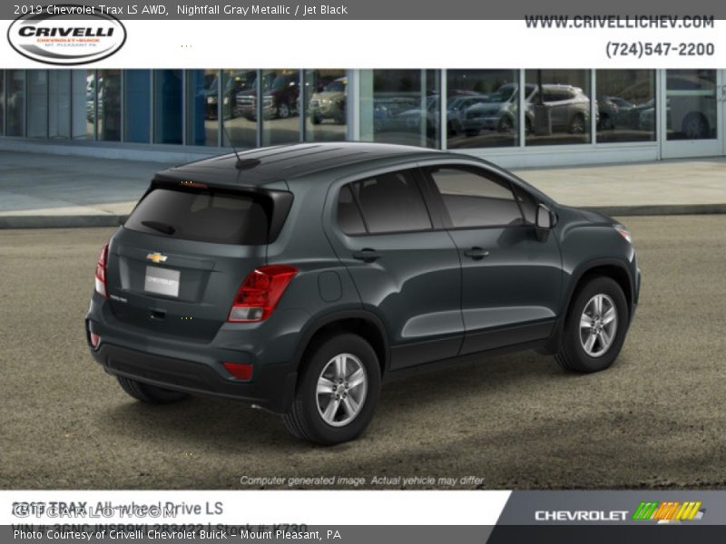 Nightfall Gray Metallic / Jet Black 2019 Chevrolet Trax LS AWD